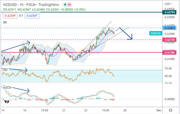 วิเคราะห์คู่เงิน NZDUSD ประจำวันที่ 25 พฤศจิกายน 2565