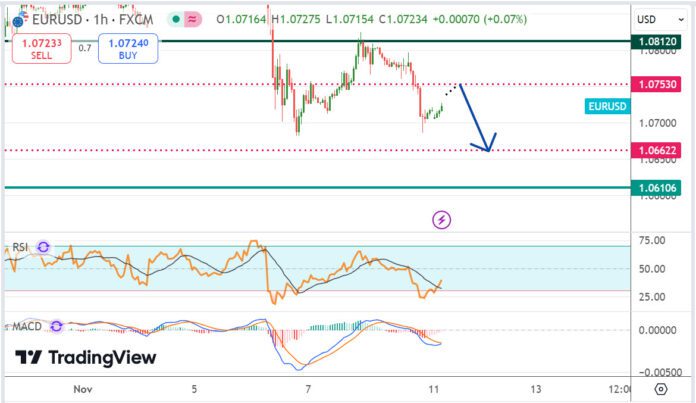 วิเคราะห์คู่เงิน EURUSD ประจำวันที่ 11 พฤศจิกายน 2567