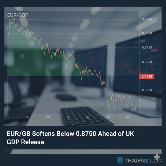 EUR/GBP อ่อนค่าต่ำกว่า 0.8750 ก่อนการประกาศตัวเลข GDP สหราชอาณาจักร