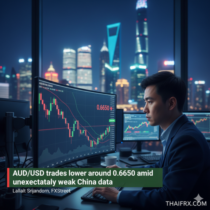 AUD/USD: ซื้อขายในระดับต่ำลงใกล้ 0.6650 ท่ามกลางข้อมูลจีนที่อ่อนแอเกินคาด