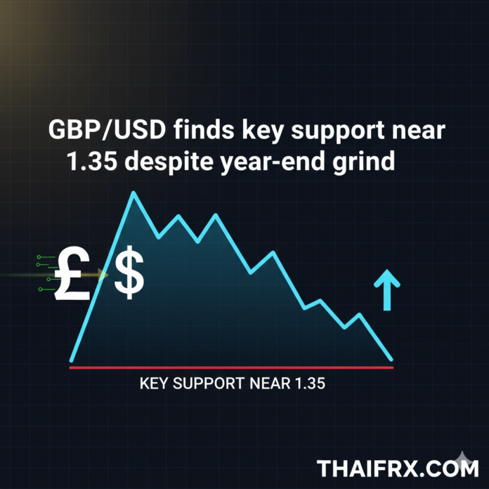 GBP/USD พบแนวรับสำคัญใกล้ 1.35 แม้ตลาดเงียบเหงาช่วงสิ้นปี