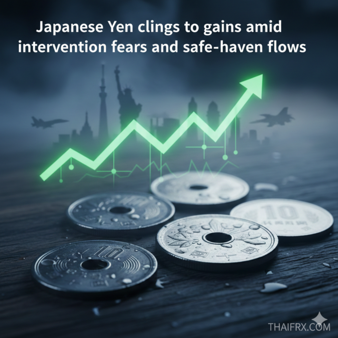 เงินเยนแข็งค่าขึ้นท่ามกลางความกังวลเรื่องการเข้าแทรกแซง