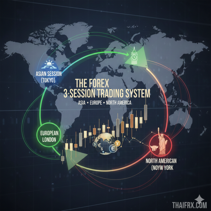 ระบบการเทรด Forex แบบ 3 เซสชัน: คู่มือเวลาการเทรด Forex ตลอด 24 ชั่วโมง