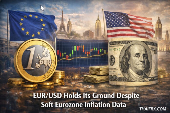 EUR/USD ยังคงทรงตัวแม้ข้อมูลอัตราเงินเฟ้อของยูโรโซนจะอ่อนตัวลง