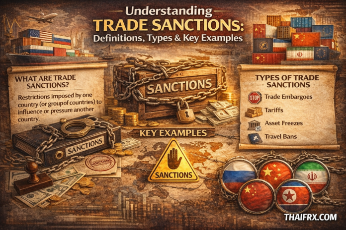 การคว่ำบาตรทางการค้า: คำจำกัดความ ประเภท และตัวอย่างสำคัญ