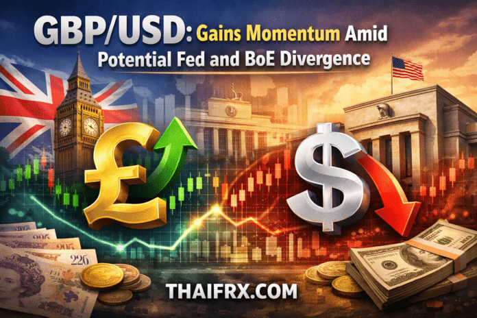 ปอนด์สเตอร์ลิง (GBP) กำลังได้ momentum บวก จากความแตกต่างนโยบายการเงิน (policy divergence) กับ Federal Reserve (Fed)