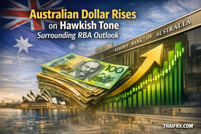 ดอลลาร์ออสเตรเลียปรับตัวขึ้นจากโทน hawkish รอบแนวโน้มของ RBA