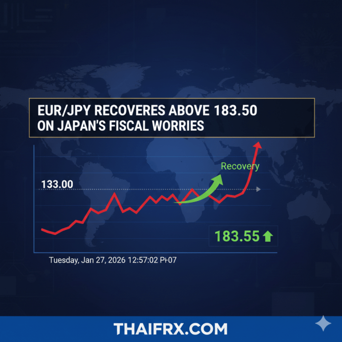 EUR/JPY ฟื้นตัวเหนือ 183.50 จากความกังวลด้านการคลังของญี่ปุ่น