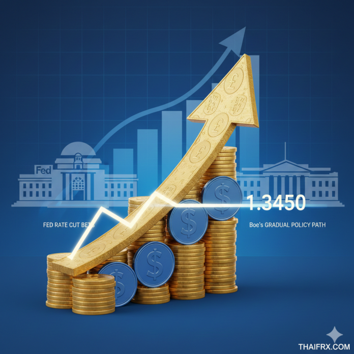 GBP/USD เร่งตัวขึ้นเหนือ 1.3480 จากความคาดหวังการลดอัตราดอกเบี้ยเฟดและแนวทางนโยบายค่อยเป็นค่อยไปของ BoE