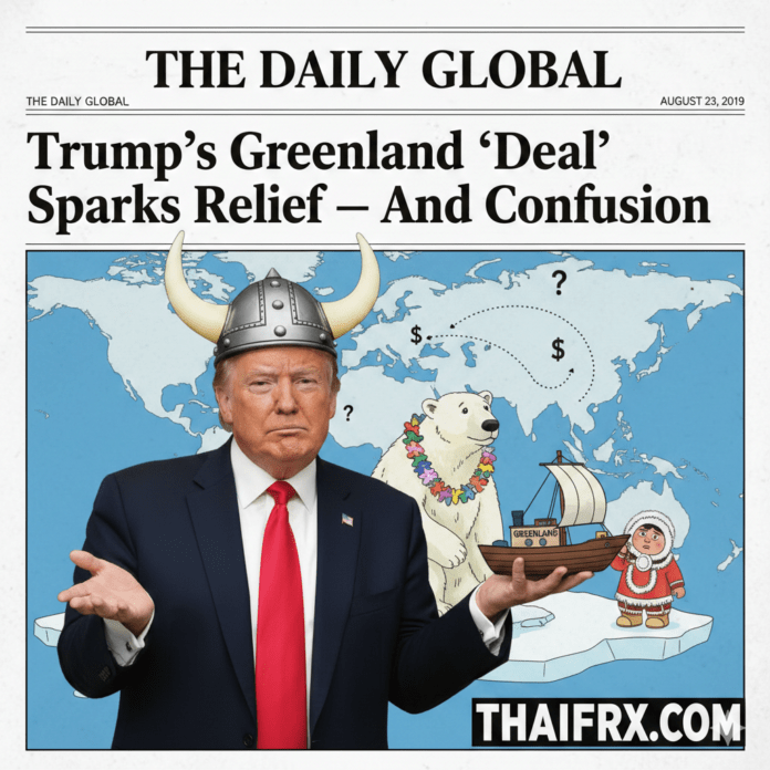 ทรัมป์ประกาศ 'กรอบข้อตกลง' กรีนแลนด์: ตลาดโล่งใจพ้นเงื้อมมือภาษี แต่พันธมิตรยังงง... ตกลงใครยอมใคร?