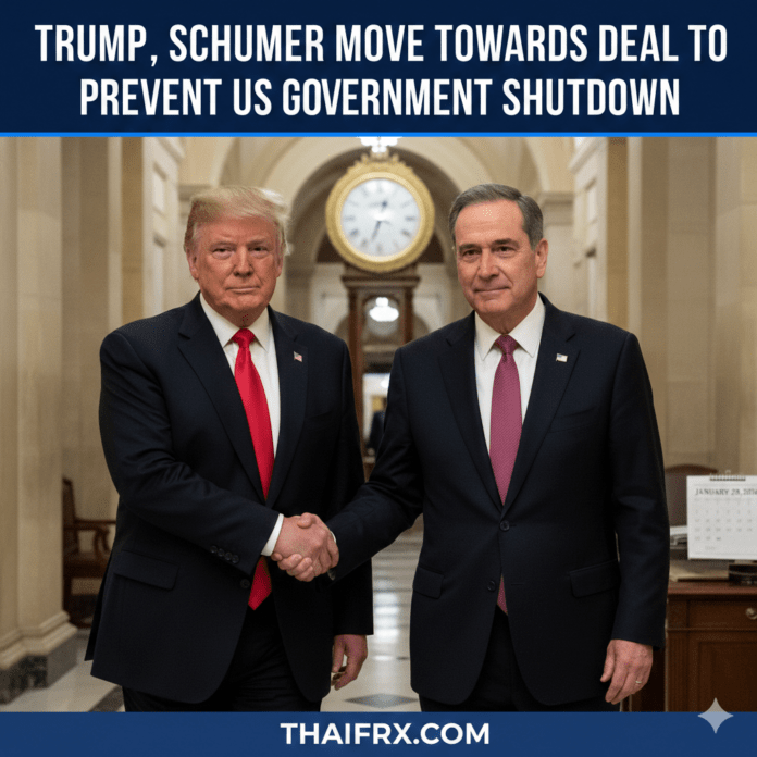 การเจรจาระหว่าง โดนัลด์ ทรัมป์ และ ชัค ชูเมอร์ เพื่อหลีกเลี่ยงภาวะชัตดาวน์