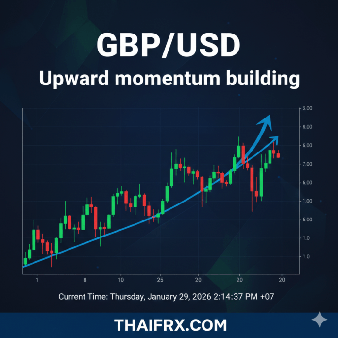 GBP/USD แสดงสัญญาณแรงส่งขาขึ้นอย่างต่อเนื่อง มีโอกาสสูงที่จะเห็นการทดสอบระดับ 1.3900