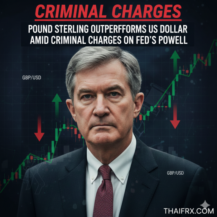 GBP/USD พุ่งแตะ 1.3465: ปอนด์แข็งค่ารับวิกฤตความเชื่อมั่น Fed หลัง Powell ถูกสอบสวน