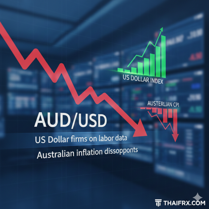 คู่เงิน AUD/USD ปรับตัวร่วงลงมาเคลื่อนไหวในโซน 0.6680 โดยได้รับแรงกดดันจากสองทิศทางหลัก