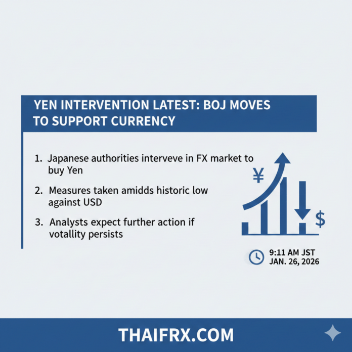 สรุปข่าวการแทรกแซงค่าเงินเยนล่าสุด
