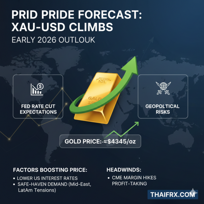 แนวโน้มราคาทองคำ: XAU/USD พุ่งแตะระดับ $4,350 รับคาดการณ์เฟดลดดอกเบี้ยและความเสี่ยงภูมิรัฐศาสตร์