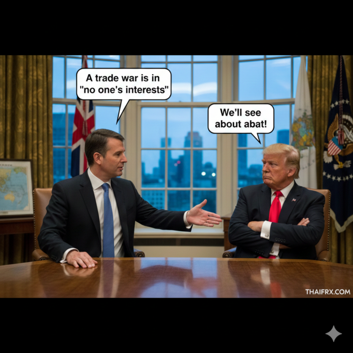 เคียร์ สตาร์เมอร์ นายกรัฐมนตรีอังกฤษ กล่าวกับโดนัลด์ ทรัมป์ว่า สงครามการค้าไม่เป็นประโยชน์ต่อใครเลย