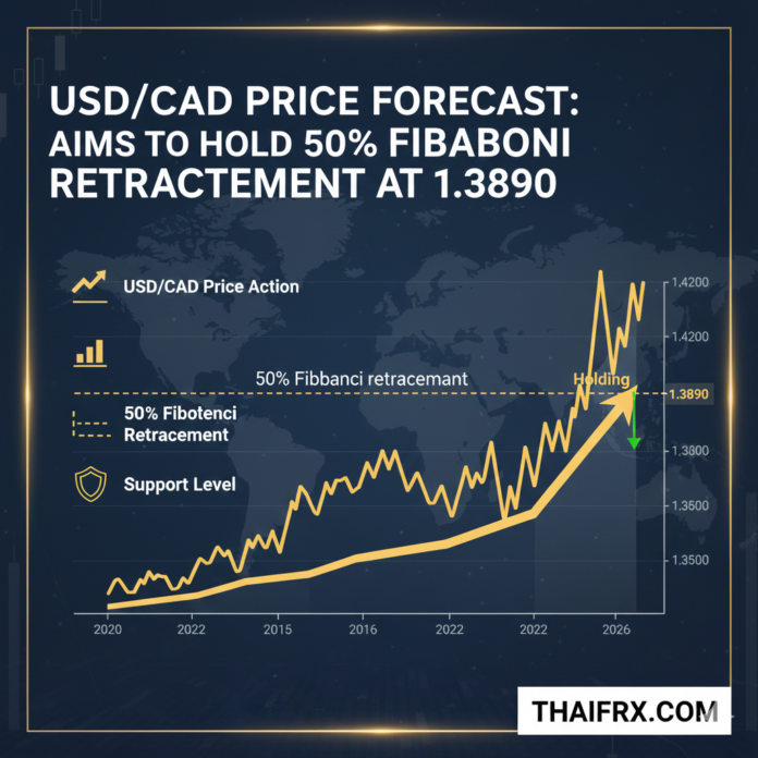 USD/CAD วิเคราะห์ราคา: พยายามรักษาฐานที่ 50% Fibonacci (1.3890)