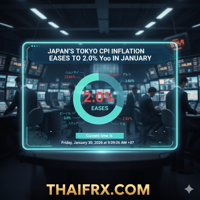 ดัชนีราคาผู้บริโภค (Tokyo CPI) ของญี่ปุ่น ชะลอตัวลงมาอยู่ที่ระดับ 2.0%