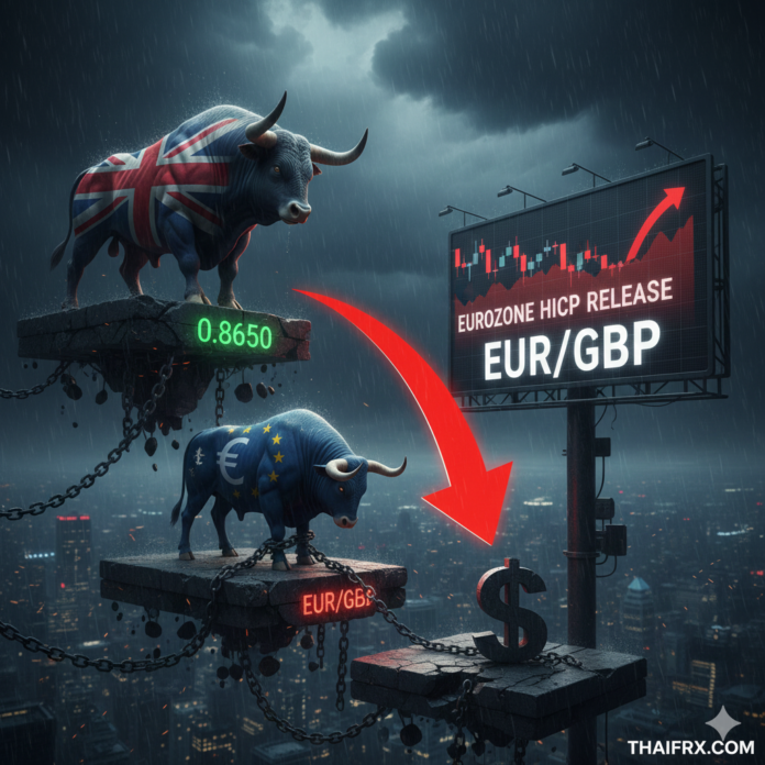 EUR/GBP อ่อนค่าลงใกล้ 0.8650 ก่อนการประกาศเงินเฟ้อ (HICP) ของยูโรโซน