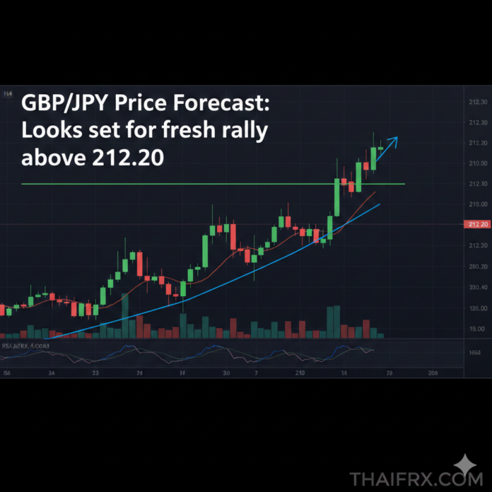 GBP/JPY: ดูเหมือนพร้อมสำหรับการ rally ใหม่เหนือ 212.20