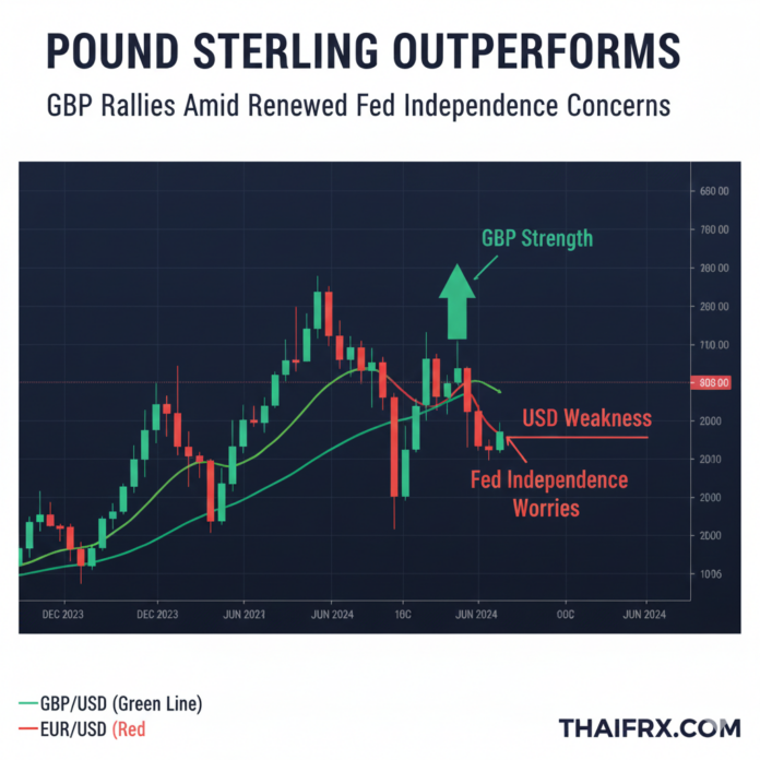 GBP/USD พุ่งแตะ 1.3465: ปอนด์แข็งค่ารับวิกฤตความเชื่อมั่น Fed