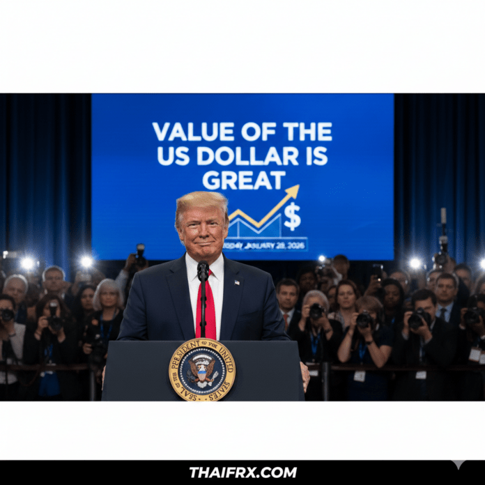 โดนัลด์ ทรัมป์ ให้สัมภาษณ์ ว่าค่าเงินดอลลาร์นั้น 