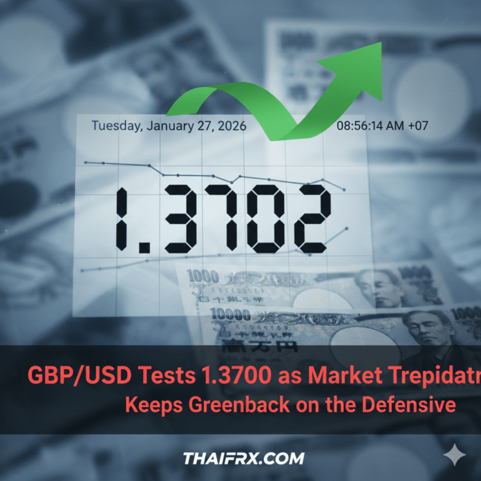 GBP/USD ทดสอบระดับ 1.3700 เนื่องจากความกังวลในตลาดทำให้ดอลลาร์อยู่ในภาวะอ่อนตัว
