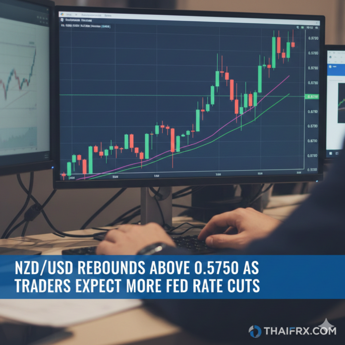 NZD/USD ฟื้นตัวขึ้นเหนือ 0.5750 ขณะนักเทรดคาดเฟดลดอัตราดอกเบี้ยเพิ่ม