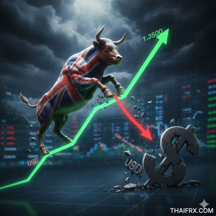 GBP/USD พุ่งเหนือ 1.3500 ขณะดอลลาร์อ่อนค่าก่อนเผชิญ 