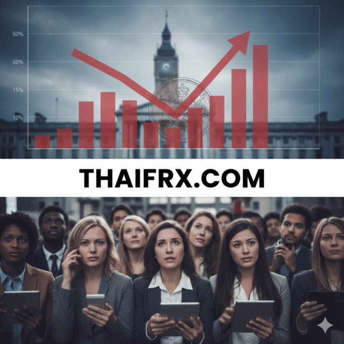 ค่าเงินปอนด์สเตอร์ลิงอ่อนค่าลง แม้ว่าอัตราเงินเฟ้อของสหราชอาณาจักรจะเพิ่มขึ้นมากกว่าที่คาดการณ์ไว้