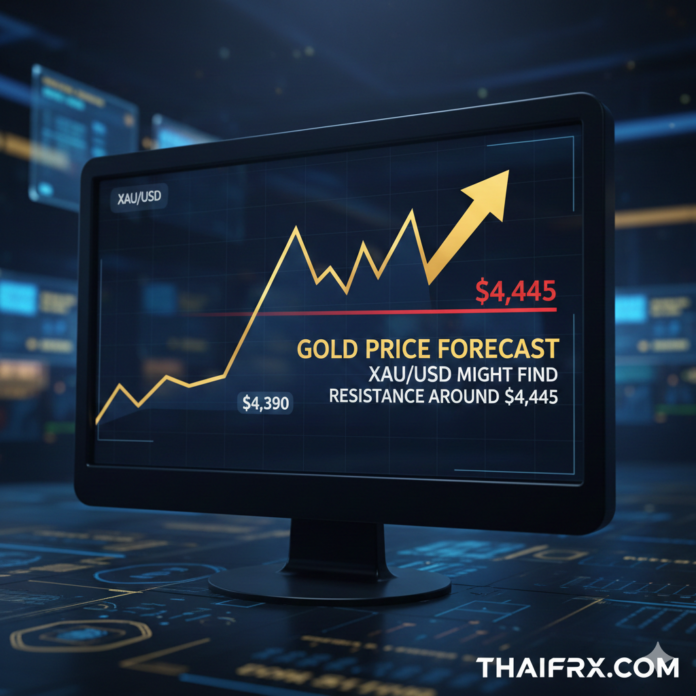 ราคาทองคำ: XAU/USD อาจพบแนวต้านบริเวณ $4,445