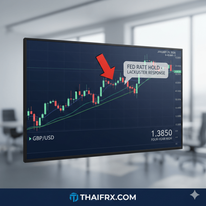 วิเคราะห์สถานการณ์คู่เงิน GBP/USD ประจำวันที่ 29 มกราคม 2569