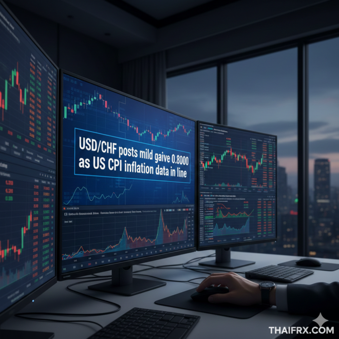 USD/CHF ปรับตัวขึ้นเหนือระดับ 0.8000 โดยได้รับแรงหนุนจากตัวเลขเงินเฟ้อสหรัฐฯ ที่ออกมาตามคาดการณ์