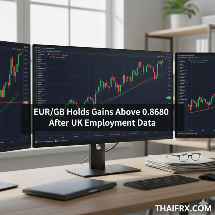EUR/GBP รักษาระดับกำไรเหนือ 0.8680 หลังจากข้อมูลการจ้างงานของสหราชอาณาจักร