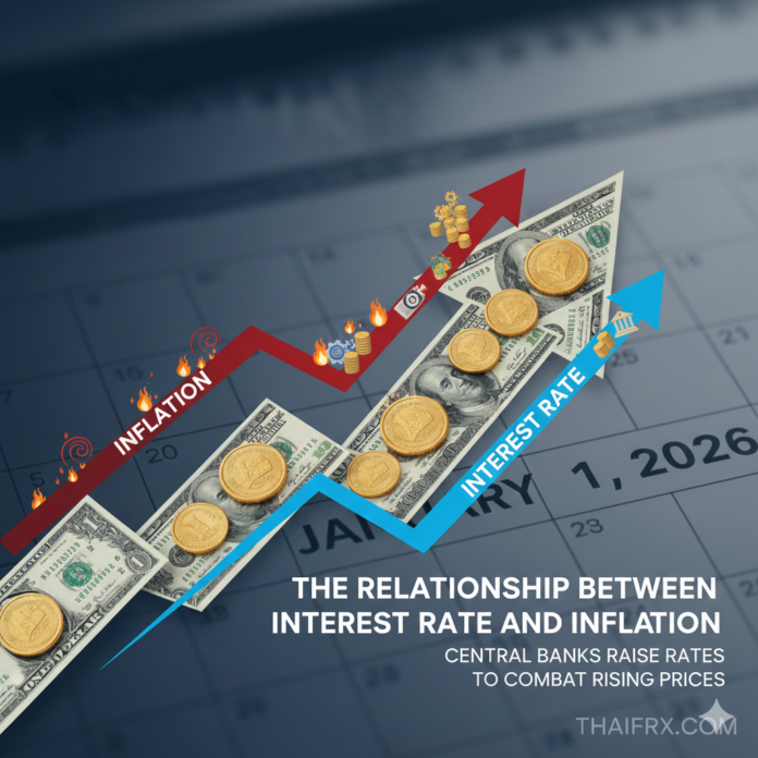 ความสัมพันธ์ระหว่าง อัตราดอกเบี้ย (Interest Rate) และ เงินเฟ้อ (Inflation)