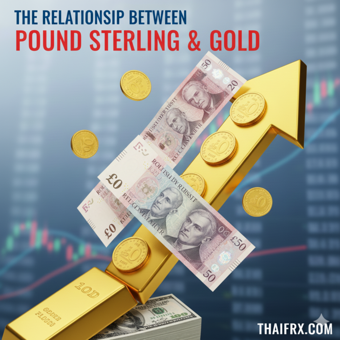 ความสัมพันธ์ระหว่าง ค่าเงินปอนด์ (GBP) และ ทองคำ (Gold)