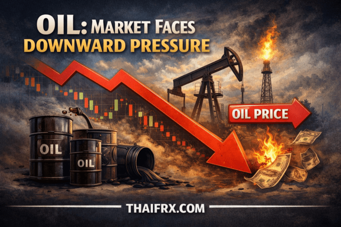 ตลาดน้ำมัน กำลังเผชิญกับแรงกดดันขาลงอย่างหนัก (Downward Pressure)