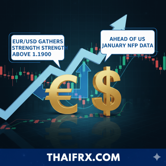 EUR/USD กำลังสะสมกำลัง (Gather strength) เหนือระดับ 1.1900