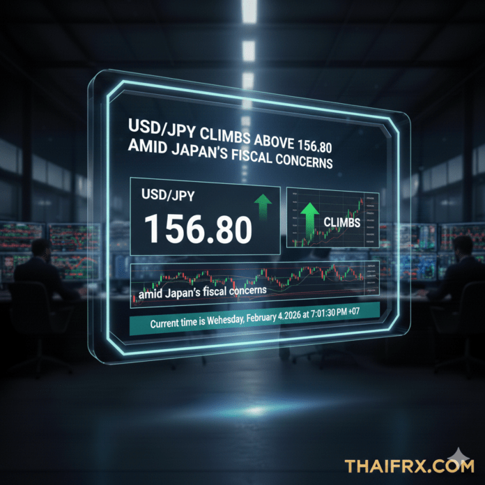 USD/JPY เคลื่อนไหวแถว 156.90 - 157.00 ซึ่งเป็นผลมาจากความกังวลอย่างรุนแรงต่อ 