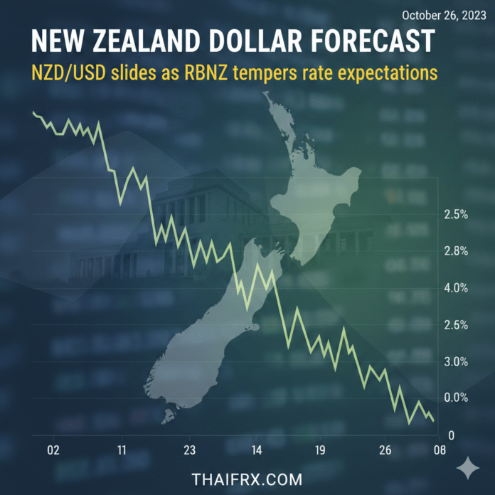 ธนาคารกลางนิวซีแลนด์ (RBNZ) ประกาศคงอัตราดอกเบี้ย ทำเงินกีวีร่วง