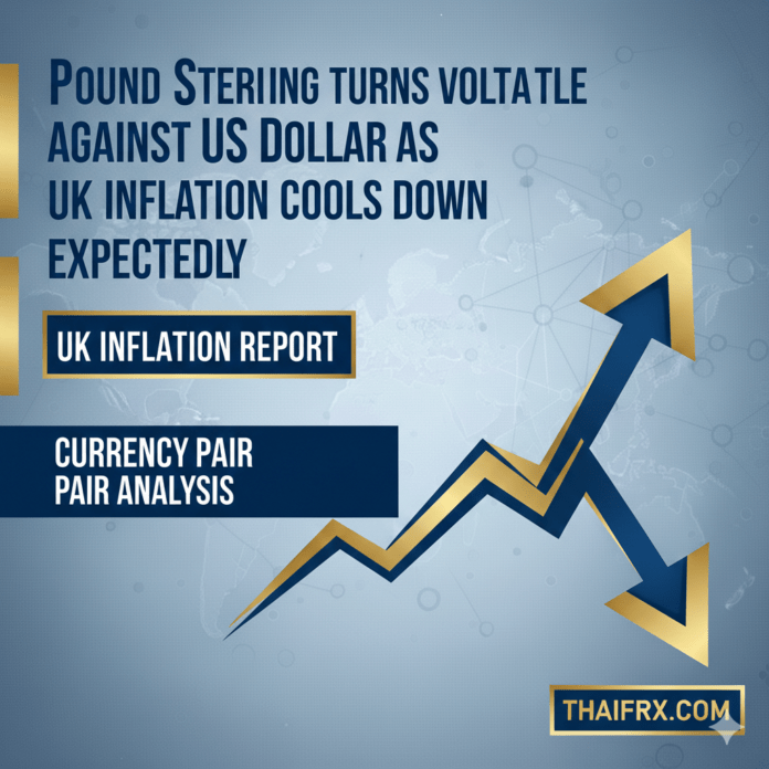 GBP/USD มีความผันผวน หลังจากมีการประกาศตัวเลขเงินเฟ้ออังกฤษที่ชะลอตัวลงตามที่คาดการณ์ไว้