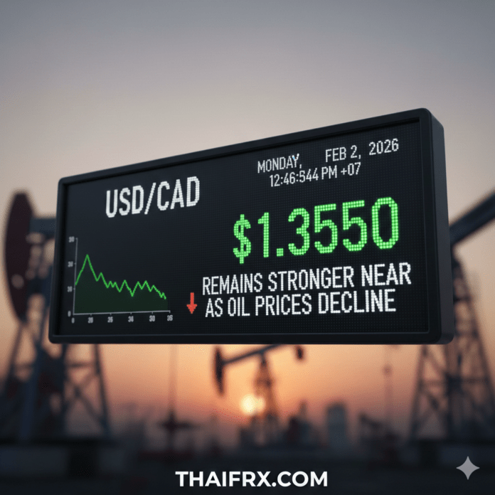 USD/CAD อยู่ในระดับแข็งค่าใกล้ 1.3660 ปัจจัยกดดันหลักจากการปรับตัวลดลงของราคาน้ำมันดิบ