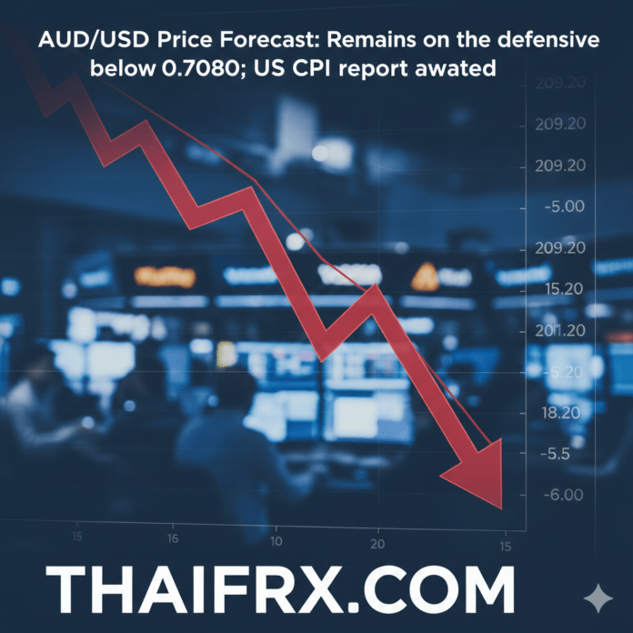 การคาดการณ์ราคา AUD/USD: ยังคงทรงตัวต่ำกว่า 0.7080; รอรายงานดัชนีราคาผู้บริโภคของสหรัฐฯ