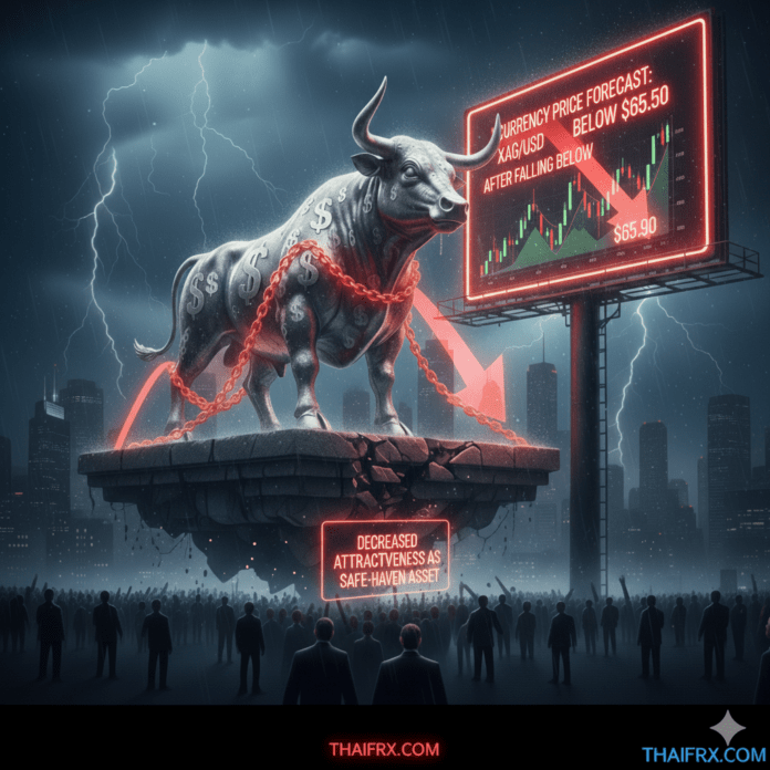 การคาดการณ์ราคาสินเงิน: XAG/USD หลังจากร่วงลงต่ำกว่า 65.50 ดอลลาร์ เนื่องจากความน่าดึงดูดในฐานะสินทรัพย์ปลอดภัยลดลง