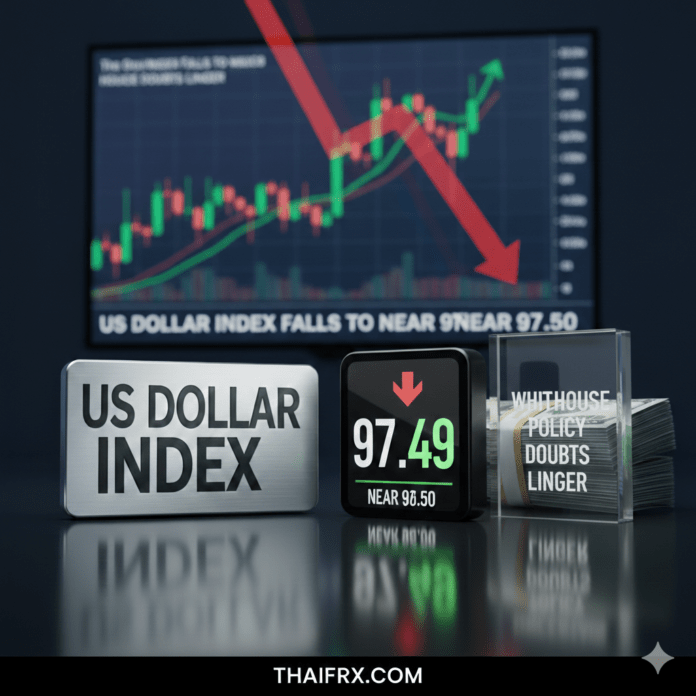 ดัชนีดอลลาร์สหรัฐ (DXY) ปรับตัวลดลง กำลังเผชิญกับ 