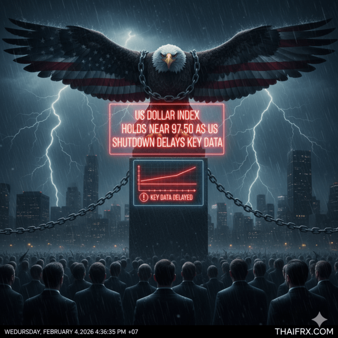 ดัชนีดอลลาร์สหรัฐ (DXY) ทรงตัวอยู่ใกล้ระดับ 97.35 - 97.50 รอข้อมูลเศรษฐกิจสำคัญของสหรัฐฯ