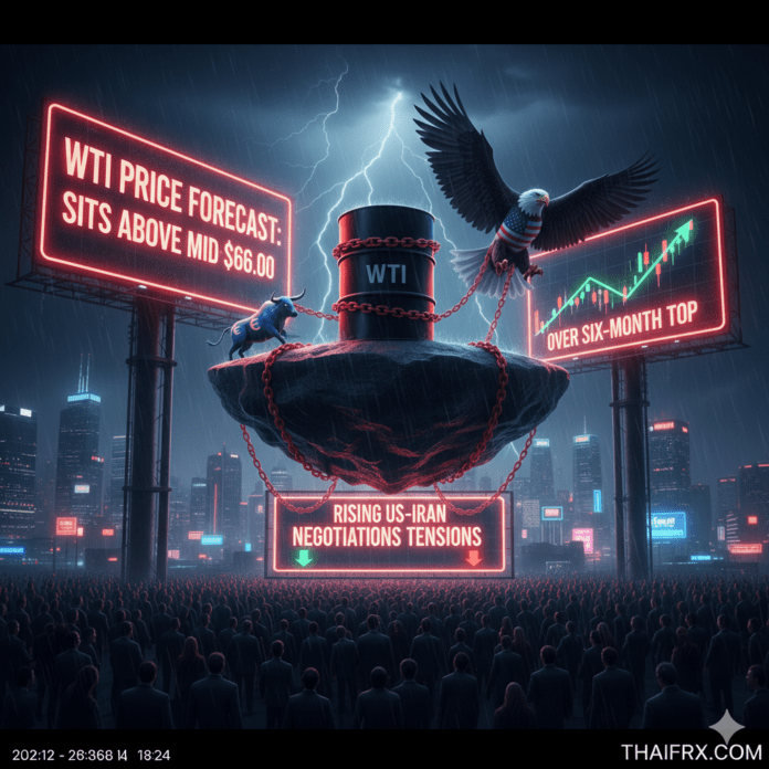 ราคาน้ำมันดิบ WTI เคลื่อนไหวเหนือระดับ $66.70 ต่อบาร์เรล ซึ่งเป็นระดับสูงสุดในรอบกว่า 6 เดือน