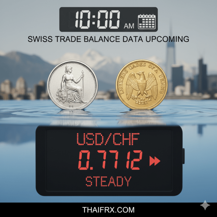 USD/CHF แกว่งตัวในกรอบแคบ (Treads water) เหนือระดับ 0.7730