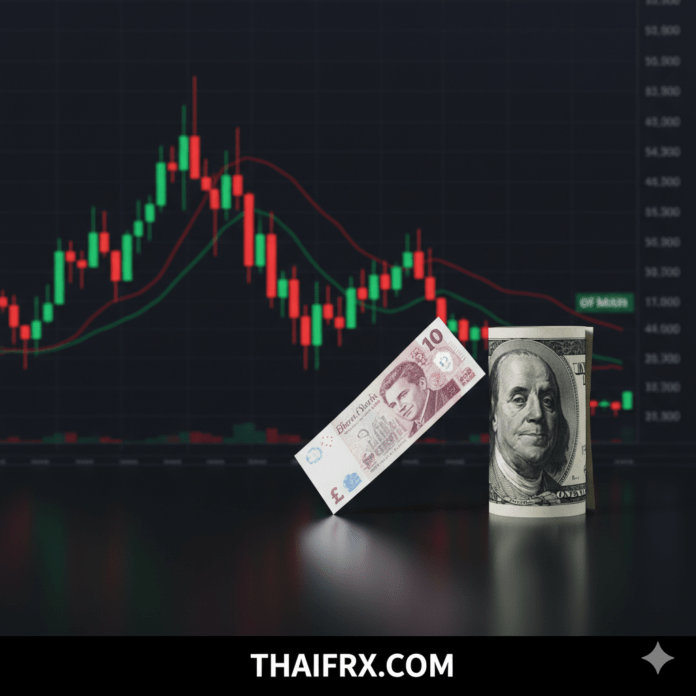 GBP/USD ร่วงลงมาเคลื่อนไหวใกล้ระดับต่ำสุดในรอบ 1 เดือนบริเวณ 1.3440 หลังจากที่ร่วงลงต่อเนื่องมาเป็นวันที่ 5 ติดกัน